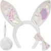 ArtCreativity Easter Bunny-Costume-Accessories, 3 Piece Set, Bunny Outfit with Plush Ears, Tail, and Bowtie, Bunny Ears Headband Set for Kids and-Adults-for Easter, Halloween, and Dress Up Fun