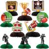 ArtCreativity Football Centerpieces for Table – Set of 10 – Sports Football Party Table Centerpiece Decoration – Football Table Party Supplies for Tailgates – Football Birthday Party Centerpiece Decor