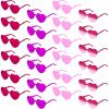 ArtCreativity Heart Glasses Pack – 24 Heart Glasses (Bulk) – Heart Shaped Glasses in 4 Colors – Heart Sunglasses for Women, Kids, Bachelorette Parties – Heart Accessories for Girls and Boys