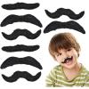 ArtCreativity Realistic Fake Mustache Set (Bulk Pack of 36) Stick On Moustaches with Skin-Safe Adhesive, Photo Booth Props and Favors for Mexican, Super Mario, Lumberjack, and Cowboy Party