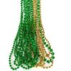 ArtCreativity St Patrick’s Day Beads Necklaces – Set of 12 33′ Necklaces – St Patricks Day Accessories – Shamrock Green Day Beaded Necklace for Mardi Gras Decor, Irish Throw Costume Party