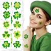 ArtCreativity St Patrick’s Day Tattoos with Glitter – Set of 50 – Individual Temporary Shamrock Tattoos in 5 Designs – St. Patrick’s Day Party Favors – St Patty’s Accessories
