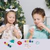 ArtCreativity Christmas Ceramic Painting Kit for Kids – 6 Ceramic Figures, 2 Paint Sets, and 2 Brushes – DIY Christmas Painting Crafts for Toddlers 3 4 5 6 7 8 – Kids’ Paint Activity Set