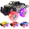 ArtCreativity Light Up Monster Trucks for Boys and Girls, 4-Pack Toy Truck Set, Monster Trucks for Boys 3 4 5 6 7 8 Years Old, Toddler Monster Truck Toys, Light Up Trucks