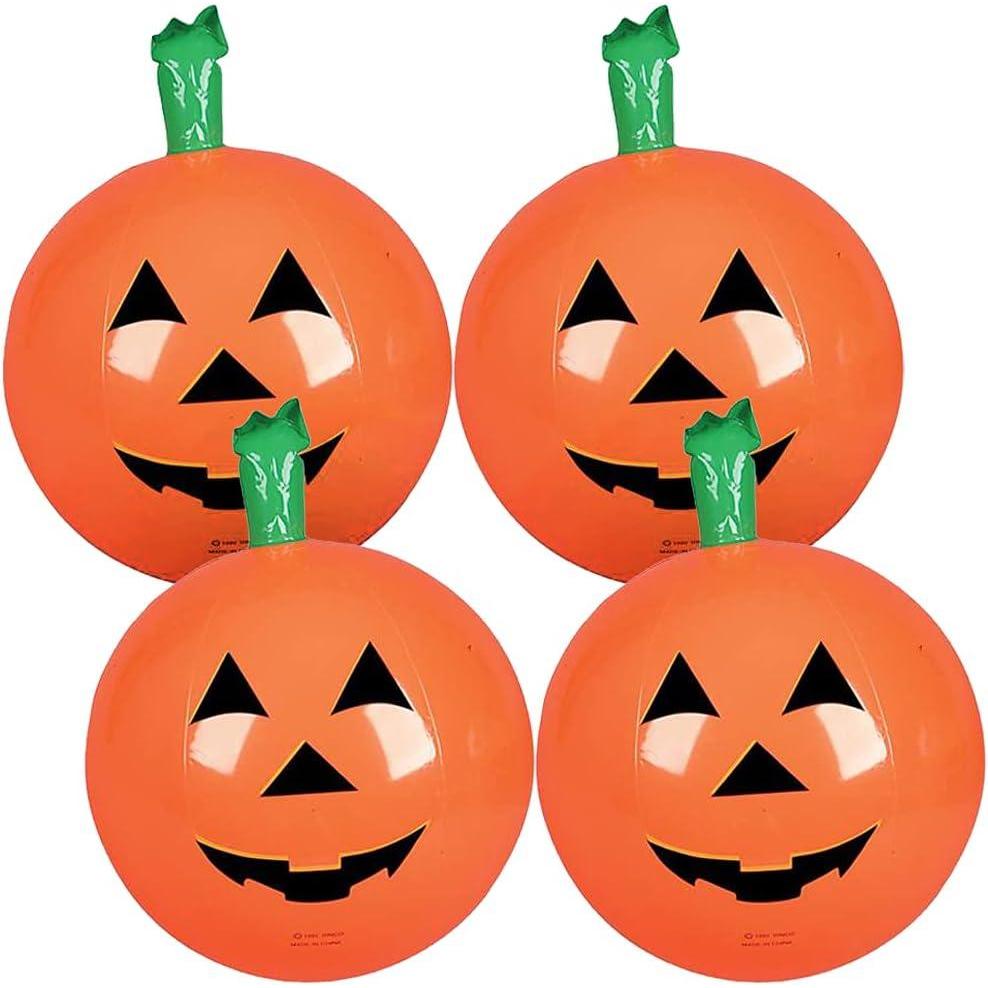 imageArtCreativity Pumpkin Inflates Set of 4 14 Inch BlowUp JackOLanterns Inflatable Halloween Pumpkins Decorations Halloween Party Supplies JackoLantern Inflate for Indoor and Outdoor Use