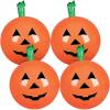 ArtCreativity Pumpkin Inflates, (Set of 4), 14 Inch Blow-Up Jack-O-Lanterns, Inflatable Halloween Pumpkins Decorations, Halloween Party Supplies, JackoLantern Inflate, for Indoor and Outdoor Use