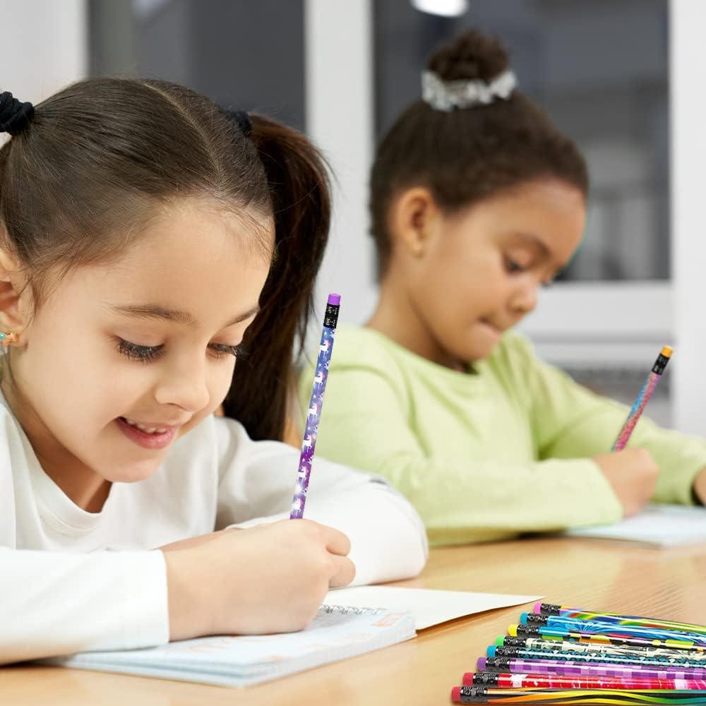 imageArtCreativity 150 PC Pencil Assortment for Kids Fun Assorted Number 2 Pencils Bulk Wooden Writing Pencils with Erasers Teacher Supplies for Classroom Student Reward Stationery Party Favors150