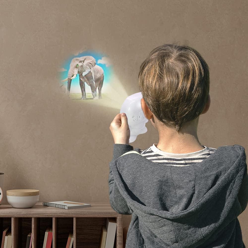 imageArtCreativity 2 in 1 Robot Camera Toy Viewfinder with Projector Set of 6 Battery Operated Projector Wild Animal Slides Safari Party Favors Robot Party Supplies ampamp Wild One Party Favors for Kids