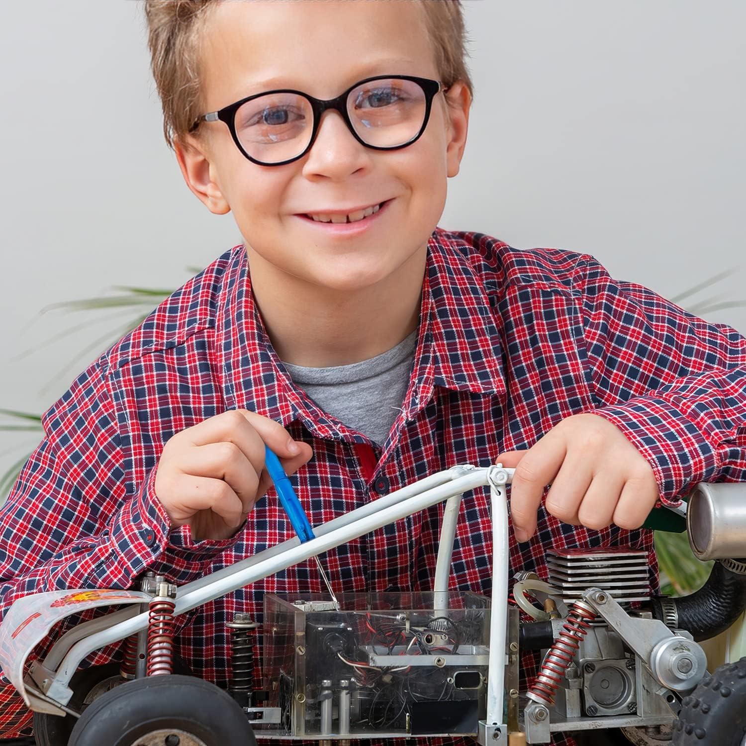 imageArtCreativity 5 PC Mini Screwdriver Keychain Set Pack of 12 Set Includes 5 Screw Drivers and Portable Pouch Cool Birthday Party Favors for Boys Girls Adults Goodie Bag Filler Fathers Day