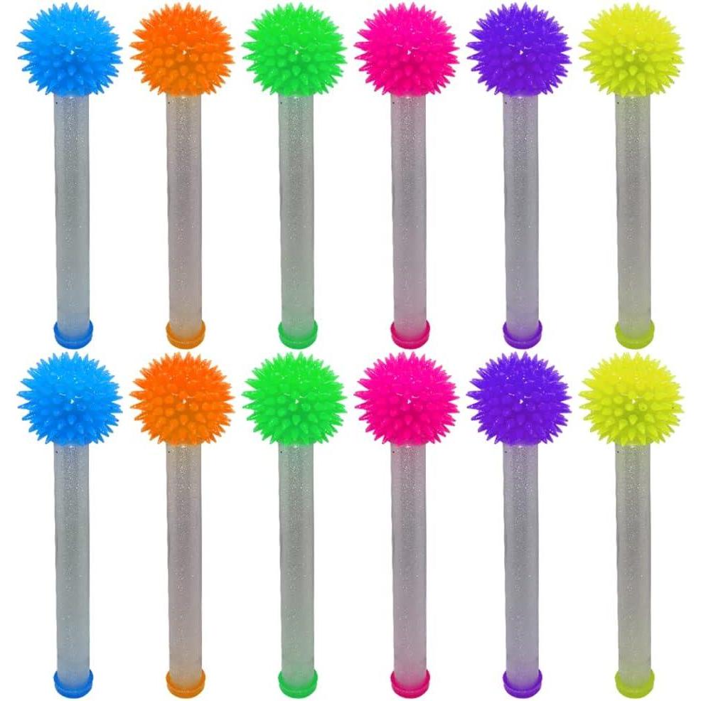 imageArtCreativity Light Up Galactic Wands Set of 12 LED Wands for Kids and Adults in Assorted Colors Great as Sensory Toys for Boys and Girls Kids Fidget Toys and Outer Space Party Favors