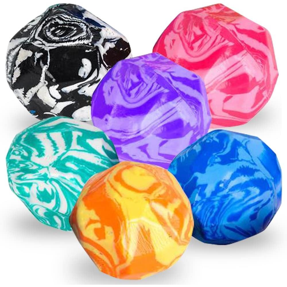 imageArtCreativity Rock High Bounce Balls Set of 6 Bouncing Balls for Kids Outdoor Toys for Encouraging Active Play Party Favors and Pinata Stuffers for Boys and Girls