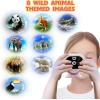 ArtCreativity 2 in 1 Robot Camera Toy Viewfinder with Projector, Set of 6, Battery Operated Projector Wild Animal Slides, Safari Party Favors, Robot Party Supplies, & Wild One Party Favors for Kids
