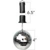 ArtCreativity Disco Ball with Rotating Motor – 4” Hanging Mirror Ball & 6.5” Battery Powered Motor, Smooth Spinning Party Decor for 70s 80s 90s Theme, DJ Club, Weddings, Birthdays, Events