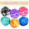ArtCreativity Rock High Bounce Balls, Set of 6 Bouncing Balls for Kids, Outdoor Toys for Encouraging Active Play, Party Favors and Pinata Stuffers for Boys and Girls