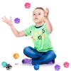 ArtCreativity Rock High Bounce Balls, Set of 6 Bouncing Balls for Kids, Outdoor Toys for Encouraging Active Play, Party Favors and Pinata Stuffers for Boys and Girls