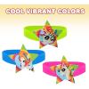 ArtCreativity Unicorn Rubber Bracelets, Set of 12, Colorful Stretchy Rubber Wristbands for Boys and Girls, Fun Unicorn Birthday Party Favors for Children, Goodie Bag Fillers, Carnival Prize