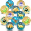 ArtCreativity Aquatic High Bounce Balls, Set of 12, Balls for Kids with 3D Sea Creatures Inside, Outdoor Toys for Encouraging Active Play, Aquatic Party Favors and Pinata Stuffers for Boys and Girls(Dinosaur Assortment 1)