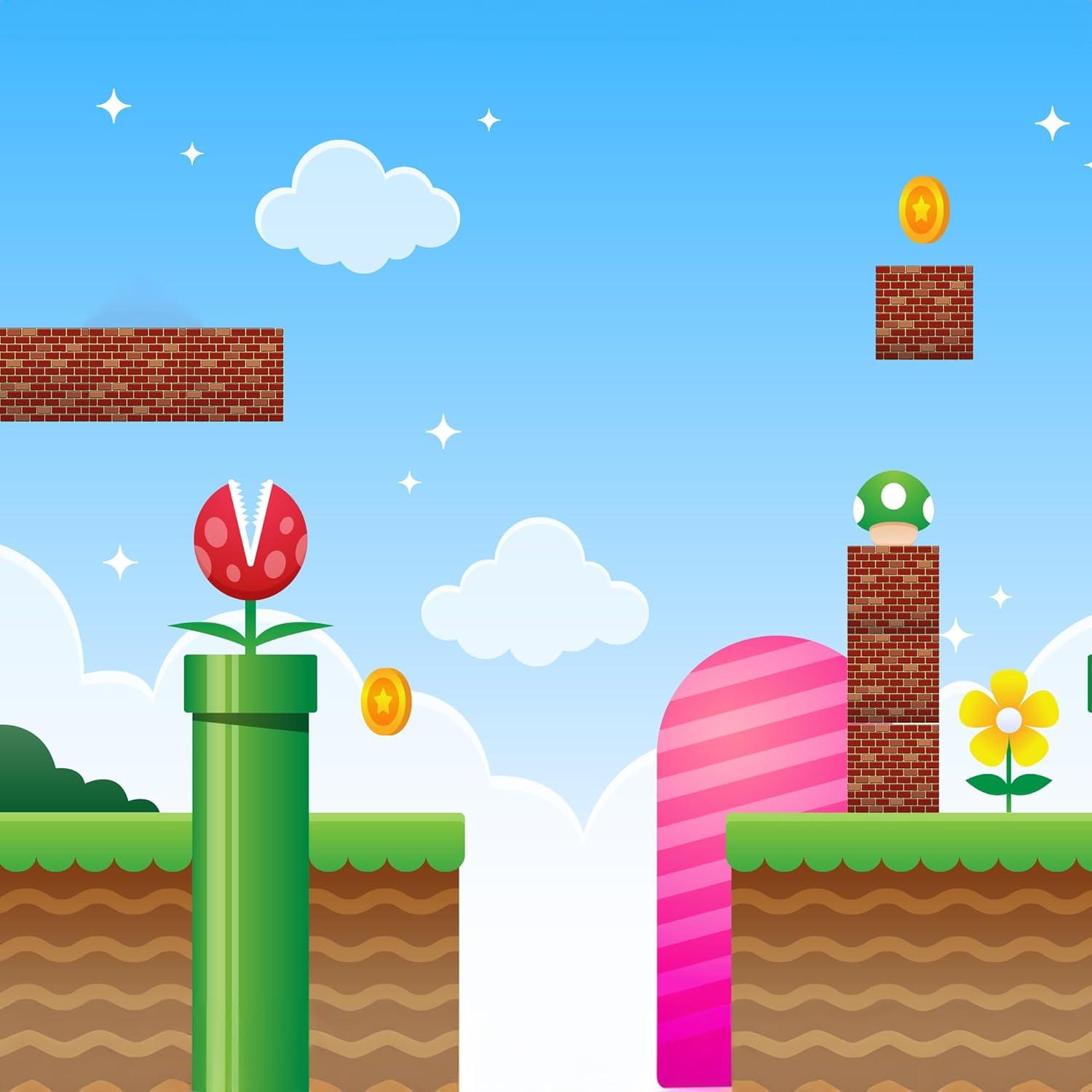 imageArtCreativity Brick Boxes for Gamer Party Decorations Set of 6118 x 118 Inches Brick Box Video Game Birthday Decorations with a Retro Brick Design Easy to Assemble Video Game Party Supplies