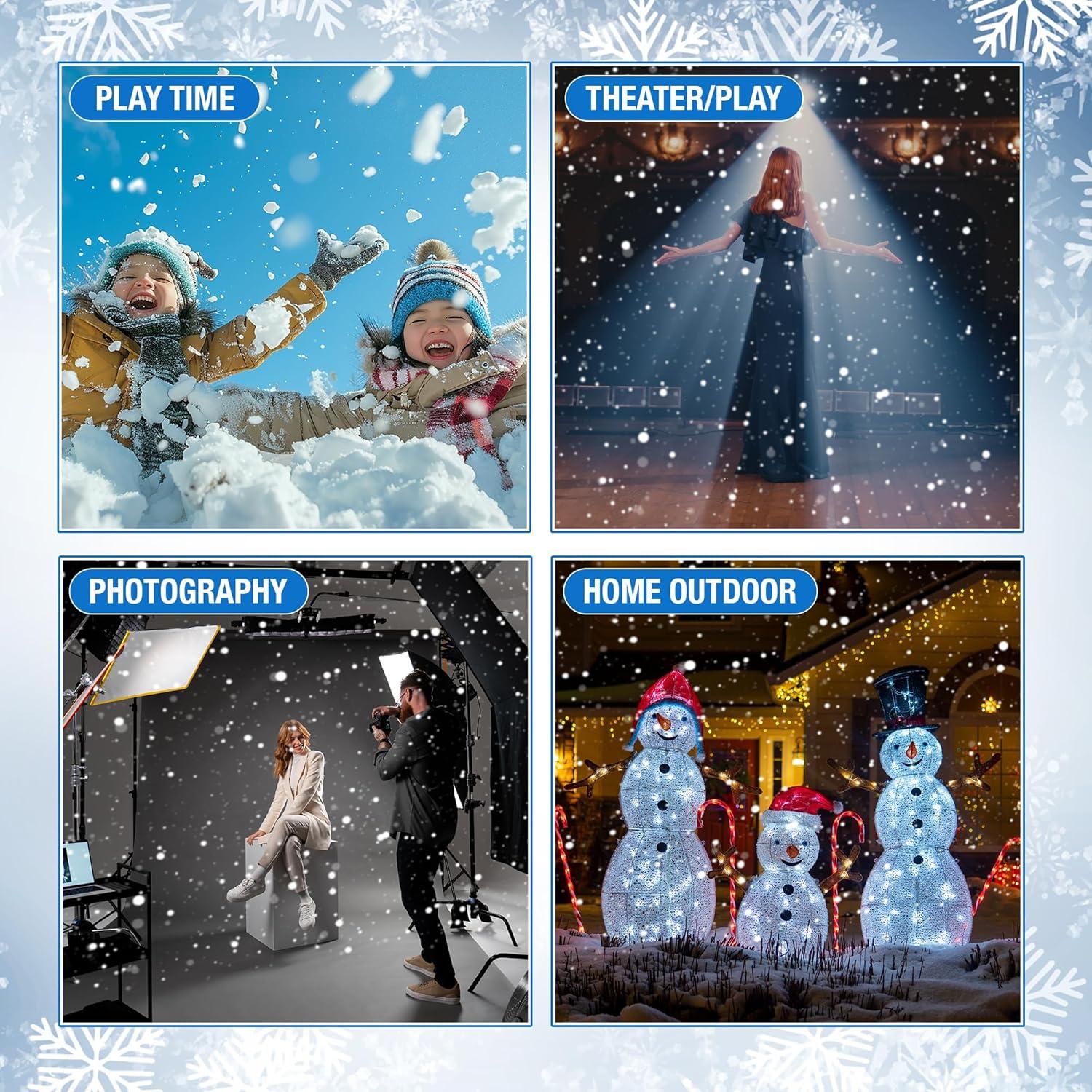 imageArtCreativity Snow Machine for Party 600Watt Snow Maker Machine Up to 16 Feet of Almost Instant Snow Outdoor and Indoor Christmas Decorations Snow Liquid Sold Separately