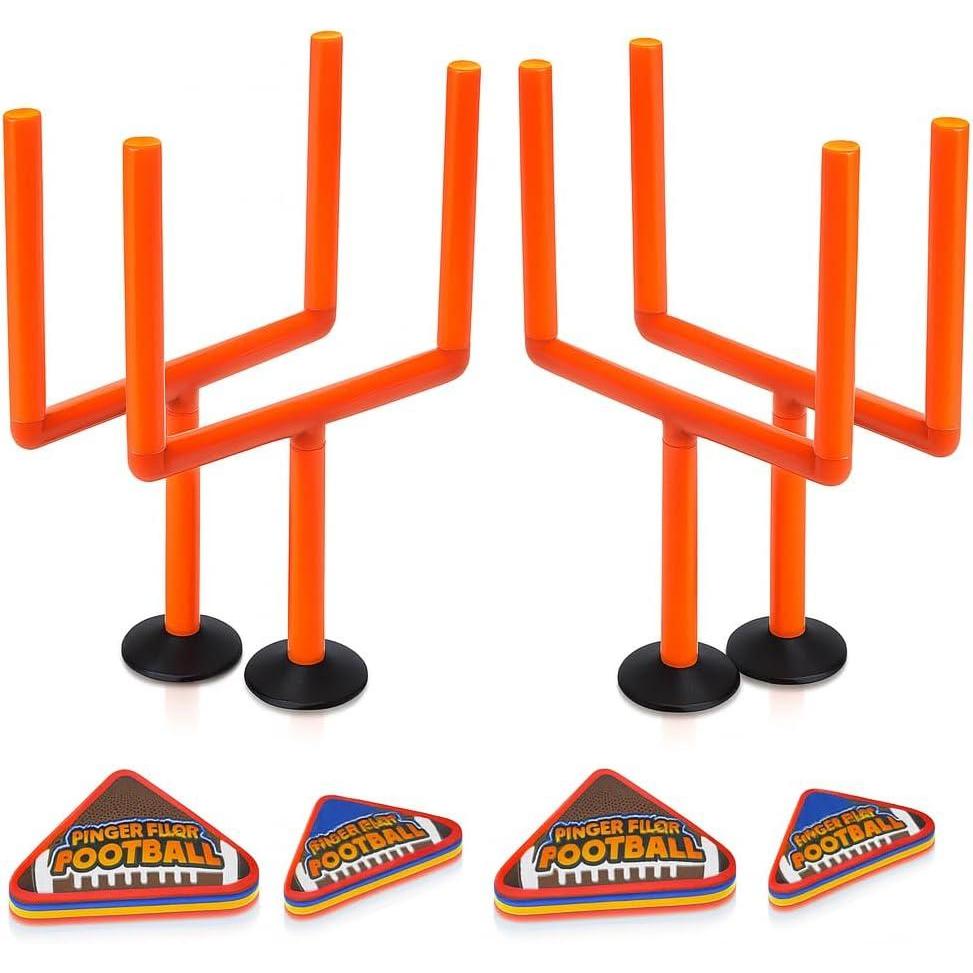 imageArtCreativity Finger Flick Football Games Set of 2 with Posts and Foam Football Toys Mini Games Office Desk Toys Tabletop Game Indoor Sports Party Favors Great Gifts for Boys Girls and Adults