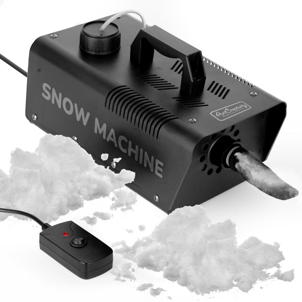 imageArtCreativity Snow Machine for Party 600Watt Snow Maker Machine Up to 16 Feet of Almost Instant Snow Outdoor and Indoor Christmas Decorations Snow Liquid Sold Separately