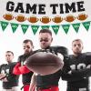 ArtCreativity Game Time Football Banner Decoration – Set of 3 – Customizable Football Theme Pennant Flags Banner for Sports Tailgate Party Supplies, Sports Wall Party Supplies and Decor