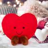 ArtCreativity Large Heart Stuffed Animal – Soft Love Heart Plush Toy with Smile and Little Brown Feet – Stuffed Red Heart Toy – I Love You Big Plush Heart Pillow – Gift for Kids, Girlfriend, Boyfriend