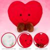 ArtCreativity Large Heart Stuffed Animal – Soft Love Heart Plush Toy with Smile and Little Brown Feet – Stuffed Red Heart Toy – I Love You Big Plush Heart Pillow – Gift for Kids, Girlfriend, Boyfriend
