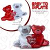 ArtCreativity Valentines Day Balloons Decorations – Valentines Day Kit with Balloons in Teddy Bear, I Love You, and Heart Shape Designs – Artificial Rose Petals – Large Valentines Decorations Kit
