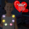 ArtCreativity Valentines Light Up Necklace – Jumbo Heart Necklace with Cute Sayings – Lights Up in Multiple Colors – Heart Shaped LED Necklace for Girls and Boys – Valentines Gifts for Kids