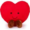 ArtCreativity Large Heart Stuffed Animal – Soft Love Heart Plush Toy with Smile and Little Brown Feet – Stuffed Red Heart Toy – I Love You Big Plush Heart Pillow – Gift for Kids, Girlfriend, Boyfriend