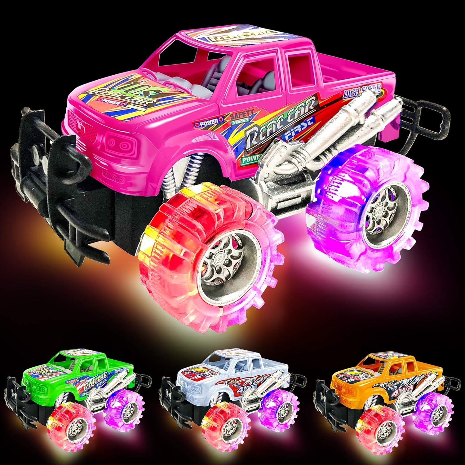 imageArtCreativity Light Up Monster Trucks 6 Inch Toy Cars for 2 Year Old Boys Push n Go Car Toys for Boys 35 Years Old Light Up Toys for Kids Best Gift for Kids Age 36 Years Old ampamp Up