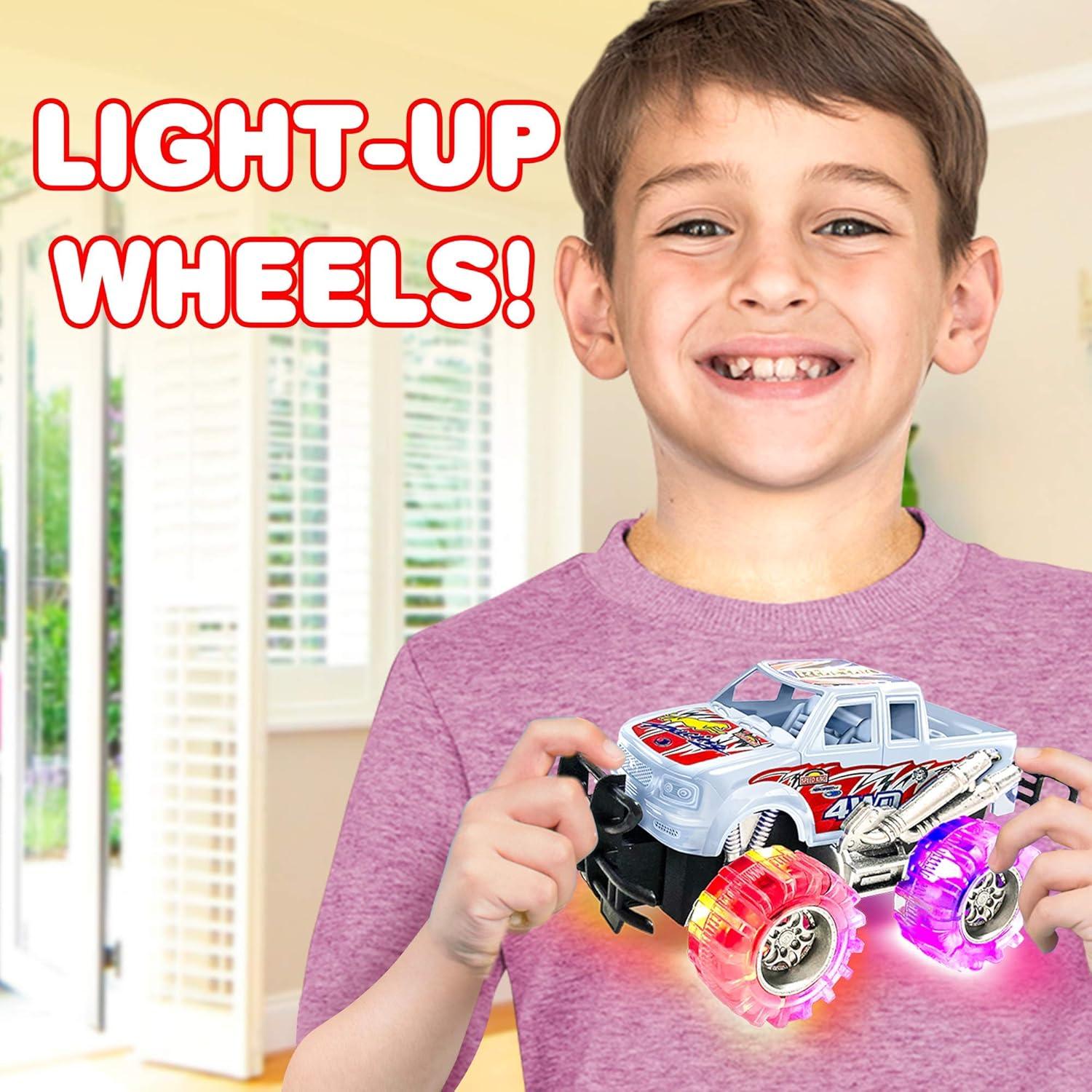 imageArtCreativity Light Up Monster Trucks 6 Inch Toy Cars for 2 Year Old Boys Push n Go Car Toys for Boys 35 Years Old Light Up Toys for Kids Best Gift for Kids Age 36 Years Old ampamp Up