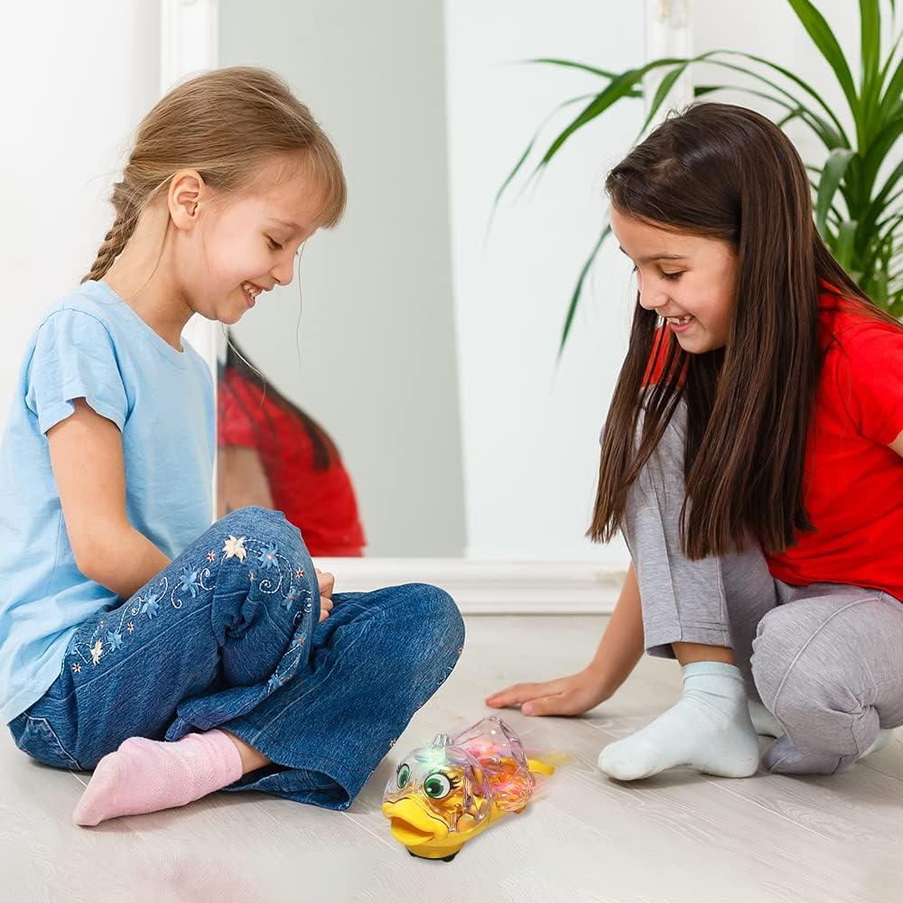 imageArtCreativity Light Up Musical Duck for Kids 1 Piece Moving Duck Toy with Bump and Go Mechanism Musical Toys for Boys and Girls Great Birthday idea