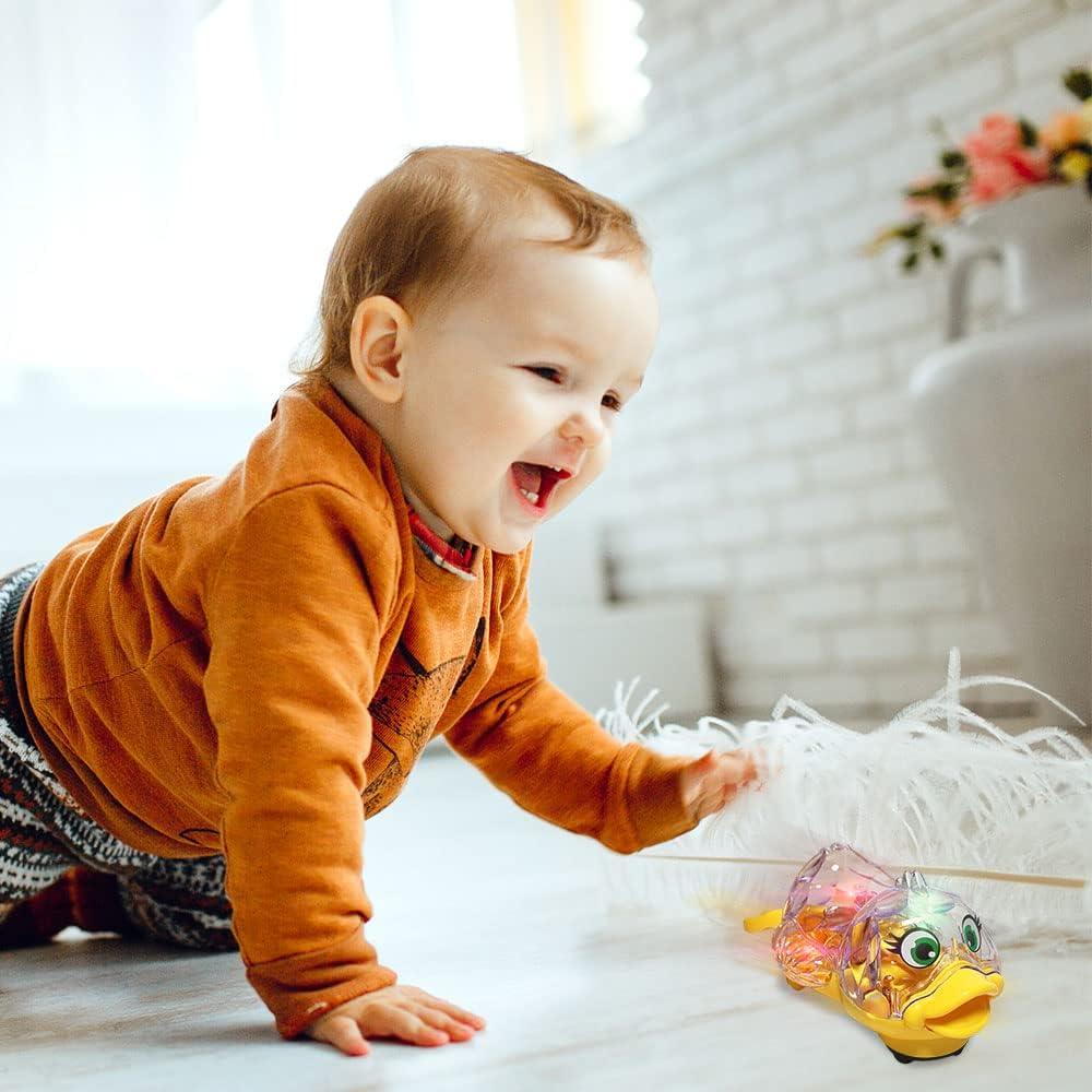 imageArtCreativity Light Up Musical Duck for Kids 1 Piece Moving Duck Toy with Bump and Go Mechanism Musical Toys for Boys and Girls Great Birthday idea
