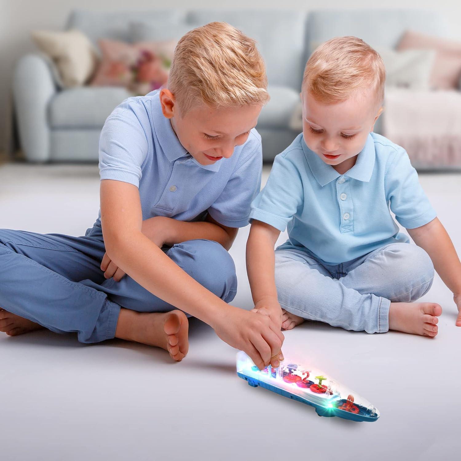 imageArtCreativity Light Up Transparent Toy for Kids Large Train