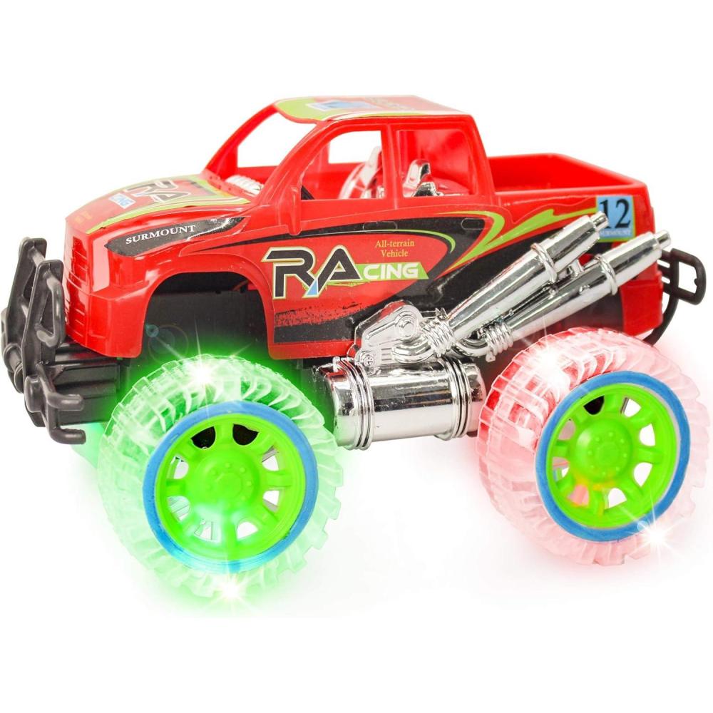 imageArtCreativity LightUp Red Monster Truck with Sounds 9 Inch Monster Truck with Flashing Wheels and Friction Motor Push n Go Toy Car Best Birthday Gift for Boys and Girls Ages 3
