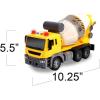 ArtCreativity Light Up Cement Truck, Cement Mixer Toy Truck with Lights, Sounds, and Rotating Barrel, Push and Go Kids Construction Toys, Construction Vehicle Toys for Boys and Girls Ages 3 and Up(Cement Truck)