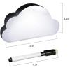 ArtCreativity Light Up Cloud Message Board with Dry Erase Marker, Backlit Tabletop Writing Board for Kids, Unique Room and Office Desk Décor, Battery Operated Night Light for Children