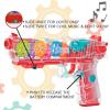ArtCreativity Light Up Gear Toy Gun for Kids, Toy Guns for Boys with Moving Gears, LED Effects, and Music, Batteries Included, Interactive LED Toy Guns, Great Gift Idea Light Up Toys for Kids(Red)