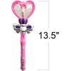ArtCreativity Light Up Heart Wand for Kids – 13.5-Inch Magical Princess Wand with Spinning LEDs & Sound, Perfect Valentines Day Gift for Girls, Toy Wands for Kids, Pink Light Up Princess(Light Up Heart Wand)