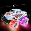 ArtCreativity Light Up Monster Trucks – 6 Inch Toy Cars for 2 Year Old Boys,- Push n Go Car Toys for Boys 3-5 Years Old,- Light Up Toys for Kids, Best Gift for Kids Age 3-6 Years Old & Up