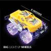 ArtCreativity Light Up Monster Trucks & Police Car Pickup Truck with LED Headlights and Siren