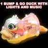 ArtCreativity Light Up Musical Duck for Kids, 1 Piece, Moving Duck Toy with Bump and Go Mechanism, Musical Toys for Boys and Girls, Great Birthday idea