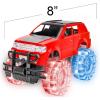 ArtCreativity Light Up Red Monster Truck Toy, 1 Piece, 8 Inch Toy Monster Truck with Flashing LED Tires and Batteries, Push n Go Car Toys for Kids, Fun Gift for Boys & Girls Ages 3 and Up
