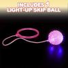 ArtCreativity Light Up Skip Ball Ankle Toy with Bright LEDs – Ankle Skip Ball for Kids and Adult Jumping Game for Indoor and Outdoor Fun, Birthday Party Favor