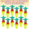 ArtCreativity Light Up Spinning Tops for Kids, Set of 12, Flashing LED Spinner Toys in Multiple Colors, Fun Light Up Party Favors for Boys and Girls, Goodie Bag Fillers and Kids’ Stocking Stuffers