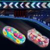 ArtCreativity Light Up Transparent Toy Cars for Kids, Set of 2, Bump and Go Toy Cars with Colorful Moving Gears, Music, and LED Effects, Fun Educational Toy for Kids, Great Birthday Gift Idea