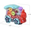 ArtCreativity Light Up Transparent Toy Train for Kids, 1PC, Bump and Go Toy Car with Colorful Moving Gears, Music, and LED Effects, Fun Educational Toy for Kids, Great Birthday Gift Idea