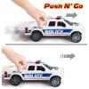 ArtCreativity Police Car Toy, Pickup Truck Toy with LED Headlights and Sirens, Friction Powered, 1:20 Scale Police Car Toys for Boys 3-5, Police Toys Monster Trucks, Toy Trucks for Kids Birthday Gift